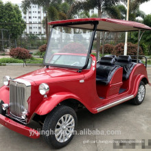 4 passenger electric white vintage classic car for sale